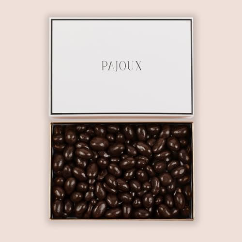 Pajoux Dark Chocolate Pistachios Luxury Gift Box 250g | Dark Chocolate Coated Nuts - Pistachio Nuts - Chocolate Gift - Palm Oil Free - Chocolate in a Gift Box
