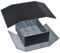 Mage Tech Overseer Card Storage Case - Dual Removable Cover Doubles as Play Mat, Holds 6 Commander(Plus) Deck Boxes, Customizable Compartments for Toploaders, Card Holders, Black/Grey