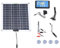 200W Solar Panel, Solar Panel Kit, Portable Solar Panel, Monocrystalline Silicon Solar Panel OBD Charger Blue Controller with 10 in 1 Cable Battery Clip for RV Car Boat Camping