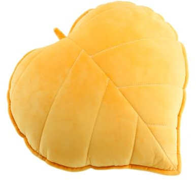 Uposao Blattförmiges Dekokissen Blatt Plüsch Kissen Plüsch Bodenkissen Simulation Blätter Bürokissen Grüne Pflanze Zierkissen für Auto, Schlafzimmer, Sofa, Wohnzimmer