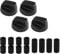 Universal Cooker Control Knobs Pack of 4 Switch Knobs for Durable Replacement Parts Rotary Switch for Oven Easy Installation Damage Resistant Hob Gas Cooker Tower Air Fryer