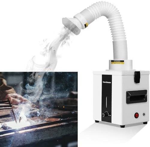 Lötrauchabsaugung,Lötrauchabsorber,50-W-Rauchreiniger Lasergravurmaschinen,3-Stufen-Filter, Smoke Absorber Purifier Dunstabzugshaube für Lasergravierer