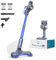 Lubluelu Aspirateur Balai sans Fil 27000pa, Aspirateur sans Fil Puissant 220W, 50min d'Autonomie Aspirateur avec Brosse Anti-Emmêlementet et 2 Filtre pour Sol Dur, Tapis et Poils d'animaux