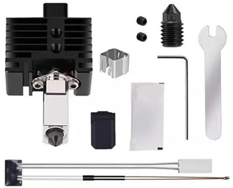 Hotend Kit para Impresora 3D, P1P P1S Printer 3D Extrusor Ensamblada End con Boquilla y Ventilador de Acero Endurecido de 0.4 Mm, Adecuada para PLA, ABS, PETG, TPU Filamentos