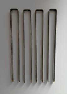 Hirsch Terracotta Bodenanker 40cm Flachstahl feuerverzinkt Set=4 Stück 400x44x20 mm feuerverzinkt, angespitzt, Bohrung 8mm