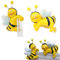 2 Stück Deko Bienen - Garten Deko Biene Figuren Frühling Gartendeko Statue, Tiere Ornament Gartenfigur Für Außen, Harz Statue Deko Bienen, Für Blumentopf, Balkon, Wohnzimmer, Frühlingsdeko (2 PCS)