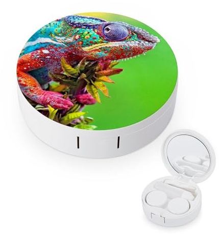 fkgvwo Contact Lens Case Contact Lens Box Travel Kit Portable for Travel & Home
