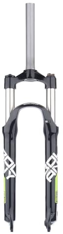 LHHL MTB Fahrrad Federgabel 26 27.5 29 Straight 1 1/8 Öl/Frühling Federweg 100mm Scheibenbremse Manuelle Sperre QR 9mm Fahrradgabel(D-Black,29in)