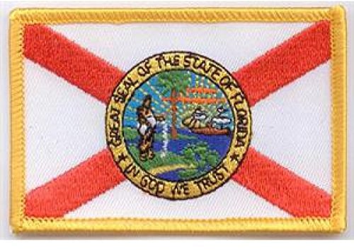 Everflag Patch zum Aufbügeln oder Aufnähen : Florida - Groß