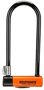 Kryptonite Bügelschloss Evolution 4 LS mit Flex Frame Halter Verschluss Mit Griff, Schwarz, 10.2 x 29.2 x 1.4
