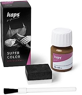 KAPS Super Color, Colorante per Pelle Naturale, Ecopelle e Tessuto, Tinta per Pelle da 25ml (152 - Nevada)
