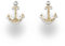 DUR Sandanker, Ohrring Anker, 925 er Silber und Strandsand