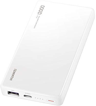 Huawei 55030727 Power Bank 12, 000 mAh Sortie 10V4A/5V4.5A/9V2A Type C Blanc