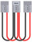 Jtron Fahrzeugleitung Schnellanschluss Batterie 50A 600V Batterie Schnellanschluss Stecker Anhängerwinde Stecker mit 1FT Kabel (1 Runde 2)