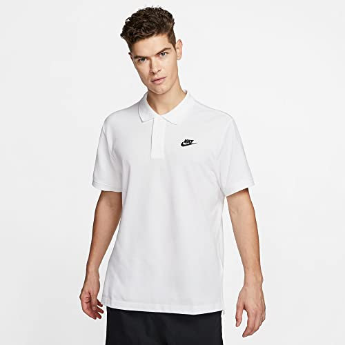 Nike NSW CE Polo Matchup PQ Polo Shirt - White/(Black), M