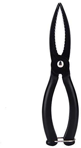 Keenso Fishing Gripper, ABS Grip Tackle Fish Lip Holder Trigger Clamp Fish Grabber Gripper Black Fishing Multitool Pliers fish body gripper