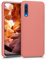 kwmobile Housse Compatible avec Samsung Galaxy A50 Coque - Housse de téléphone Protection Souple en TPU Silicone - Corail Mat