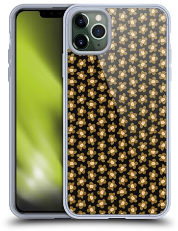Head Case Designs Officially Licensed Ninola Black Gold Floral Gel Case [Military Grade Protection] Compatible with Apple iPhone 11 Pro Max and Compatible with MagSafe