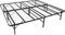 MOG/i-Flair 160x200x35,5 cm Metallbett Plattform Bettgestell Bett Unterbettbewahrung und Saugroboter Freundlich, SCHWARZ