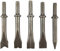 Jeu de burins à marteau pneumatique, Jeu de burins à air comprimé pour forets à marteaux pneumatiques forts pour le marteau pneumatique 150/190/250 5pcs