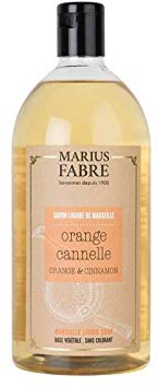 Marius Fabre Flüssigseife Marseille, Orange Zimt, Größe – 1 l