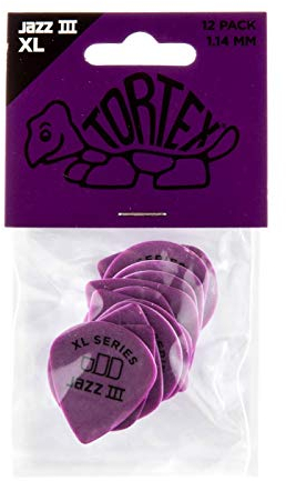 Dunlop Tortex Jazz III Plektren XL, 1,14 mm