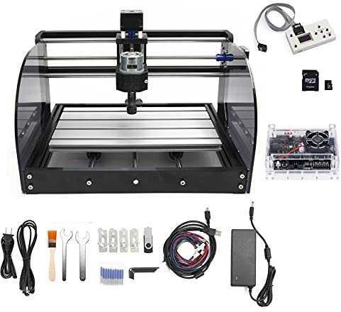 CNCTOPBAOS CNC 3018-PRO-MAX 3 assi Desktop DIY Mini Router Kit PCB PVC Fresatura Incisore Incisore Intaglio Macchina GRBL Controllo con controller offline Controllo manuale (con controller offline)