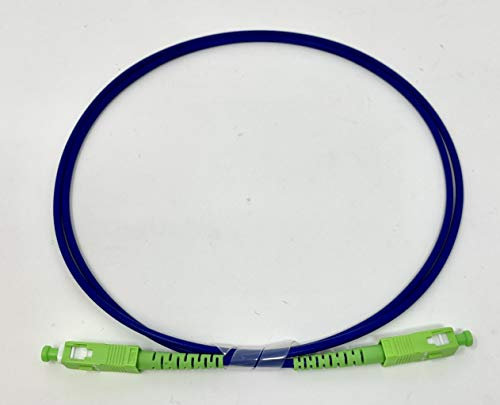 Ultra Spec Cables - Cavo in fibra ottica monomodale corazzato in PVC (OFNR) SC-APC a SC-APC 3,0 mm - 20 metri