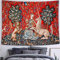 FEASRT Mittelalterlicher Prinzessinnen-Wandteppich, europäische königlich, Jungfrau und Einhorn, 203,2 x 152,4 cm, Schlafzimmer, Wohnzimmer, Schlafsaal, königliche historische Relikt-Deko, GTQQAY1206