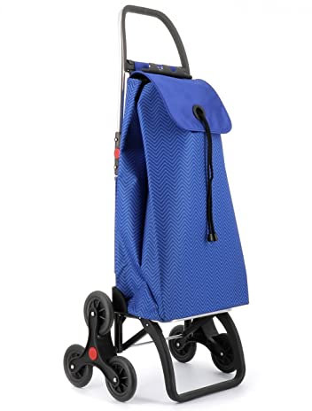Klappbarer Einkaufstrolley Rolser I-Max ONA 6 Räder Treppensteiger - Blau