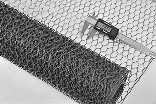 Sechseckgeflecht Maschendraht Kaninchendraht anthrazit Hasendraht Hühnerzaun Maschenweite Höhe Länge wählbar DD (13 x 300 mm, 25 m)