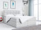 MKS MEBLE Boxspringbett 120x200 mit Bettkasten, Bett mit Multipocket - Matratze H3 Topper, Polsterbett 120x200 mit Bettkasten Kopfteil, Boxspringbett mit Matratze H3, RICO - Dunkelgrau Kunstleder