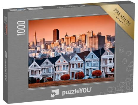 puzzleYOU: Puzzle 1000 Teile „Bunte viktorianische Häuser in San Francisco“ – aus der Puzzle-Kollektion Amerika