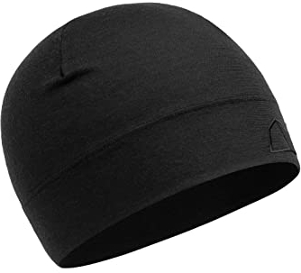 TOM FYFE Premium Leichte Merino Beanie Unisex Schwarz/L/XL | Made in Europe