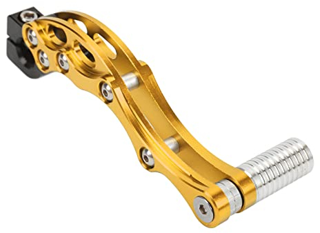 Akozon Motorrad Schalthebel, Kickstarter Hebel, Kickstarter Hebel Pedal, Kickstarter Starthebel Hochfeste Aluminiumlegierung Universelles Motorrad Starthilfe Hochfeste für Motorrad Roller(Golden)