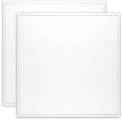 CLAR HYBEC - Panel LED 60x60 cm 40W, Focos LED Interior, Placas Techo Desmontable, Pantalla LED Para Falso Techo, Driver Incluido, Luz Fría 6000ºK (Pack 2)