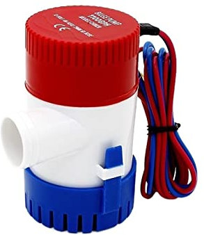 Mini-Pompe à Petite Puissance de Haute qualité 12v 1100GPH Mini Bateau Pompe de cale électrique Marin Pompe à Eau Automatique Pompe Submersible hydravion Moteur Pompe de cale Sortie 29MM