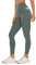 CRZ YOGA Butterluxe Damen High Waist Sport Leggings Blickdicht Soft Yoga Hosen Gym Workout Leggins mit Tasche - 64cm Grauer Salbei 38