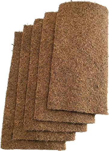 pemmiproducts Nager-Teppich aus 100% Kokosfasern, 50 x 25 cm, ca. 7mm dick,5er Pack (EUR 3,78 €/St.), Kokosmatte, Nagermatte als Käfigboden-Abdeckung, Nagerteppich, Haustier-Schlafmatten