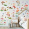 Wandtattoo Kinderzimmer Leuchtender Feen, Schmetterling Leuchtsticker Deko Wandsticker Mädchen Junge, Häschen/Pilz Wandaufkleber Geschenke für Kinder, Wanddeko für Babyzimmer Schlafzimmer Spielzimmer