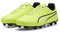 Puma Unisex Youth King Match Fg/Ag Jr Soccer Shoes, Electric Lime-Puma Black-Poison Pink, 5.5 UK