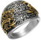 PAURO Herren Ring Edelstahl Zirkonia Hiphop Skorpion Party Rock Silber Gold Band Größe 72 (22.9)