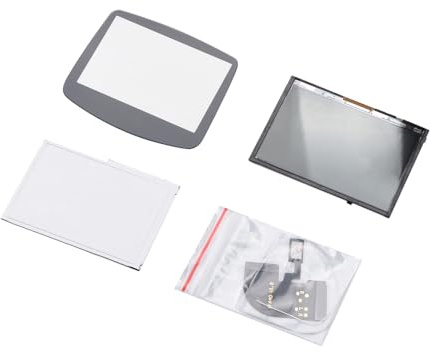 TECKEEN Vorgelöteter Bildschirm Hintergrundbeleuchtung Mod LCD Hintergrundbeleuchtung Kit Gamepad Zubehör für GBA Gamepad Reparaturset