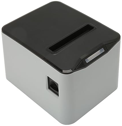 Garsent Thermo-Belegdrucker, POS-Drucker, 80-mm-Restaurantküchendrucker mit Automatischer Schneidevorrichtung, Akustischem Alarm, Unterstützung von ESC POS, USB-Ethernet-Schnittstelle