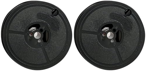 Kores - Nylon-Tintenband für Schreibmaschinen, schwarz (Packung mit 2)