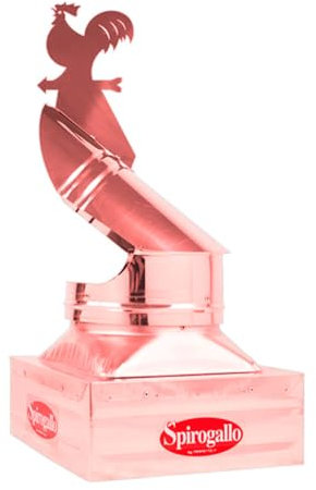 FUMAIOLO IN RAME 32X42cm ASPIRAFUMO COMIGNOLO SPIROGALLO MADE IN ITALY