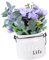 HOOTNEE Hortensie Keramik Topfpflanze Blumenstrauß Aus Topfhortensien Simulierter Blumenbonsai Künstliche Hortensien Blumentöpfe Aus Keramik Violett Dekorationen Hochzeit