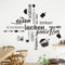 decalmile Wandtattoo Sprüche und Zitate Küche Leben Wandaufkleber Sprüche Schwarz Küche Wandsticker Schlafzimmer Wohnzimmer Esszimmer Wanddeko