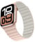 Bisikor Kompatibel mit Apple Watch Armband 49 46 45 44 42 41 40 38mm Silikon Double Sided Wearable Magnetes Ersatzband für iWatch SE Ultra 2 Series 10 9 8 7 6 5 4 3 (38/40/41/42, Rosa/Beige)