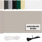 MENGH Balkon Sichtschutz Ohne Bohren Wind-und UV-Schutz, 160g/m², Mit Montagezubehör, 100% Polyester, für Balkon geländer,Terrasse & Garten - Taupe 95x2000cm